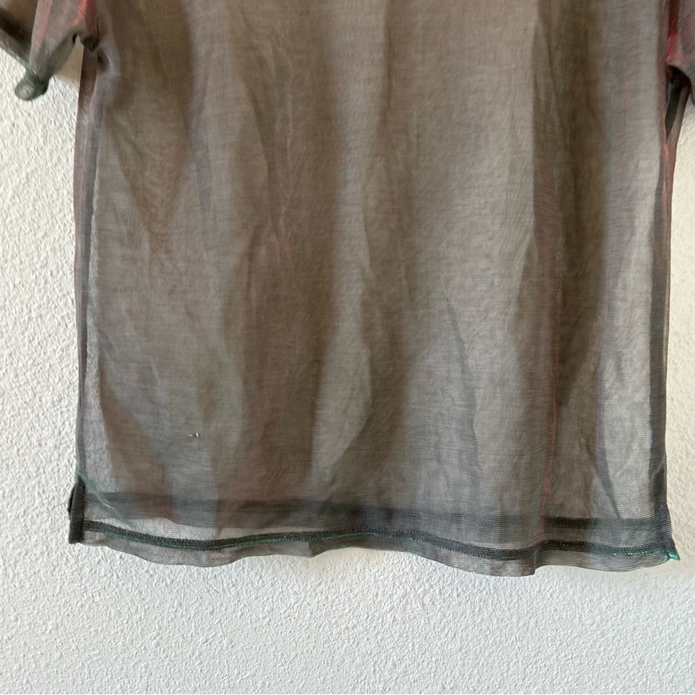 Silence And Noise Women’s Mesh Tshirt Small Metal… - image 3